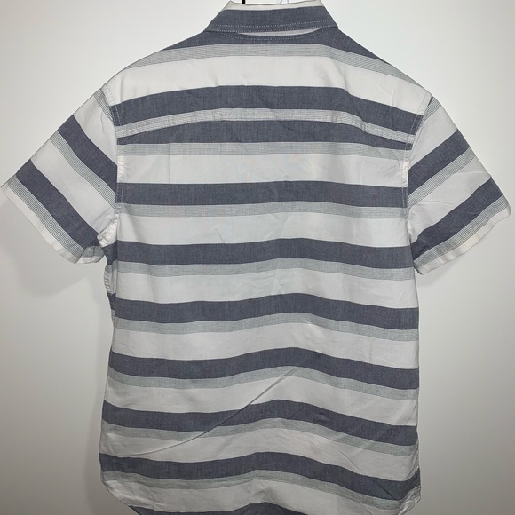 Calvin Klein short sleeve button down stripe shirt - Picture 2 of 3